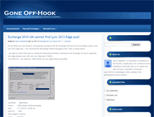 Tablet Screenshot of goneoffhook.com